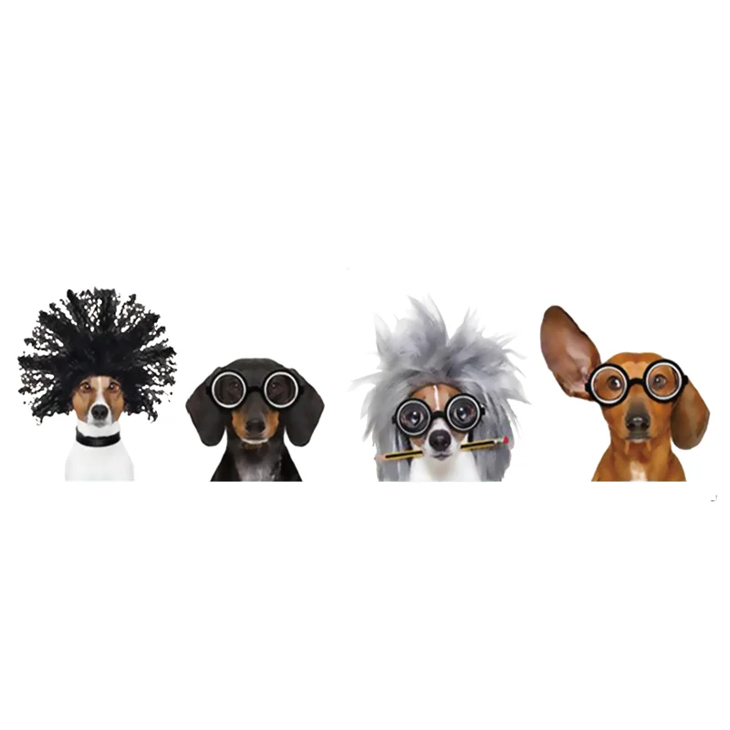 

Dogs head Patches for Clothing Biker Badge Heat transfer printing Strange things Animal Patch Clothes Stickers Christmas Gifts