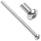 Винт с полукруглой головкой из нержавеющей стали, тип болтов с шестигранным гнездом: M4  4 мм Размер болта: M4 x 75 мм Количество в упаковке: 10