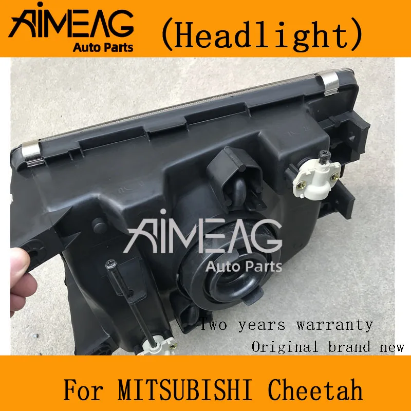 

Made for MITSUBISHI Cheetah Pajero V31 V32 V33 Qibing Black King Kong Headlight Glass Glossy Noodles Factory head lampcar lights