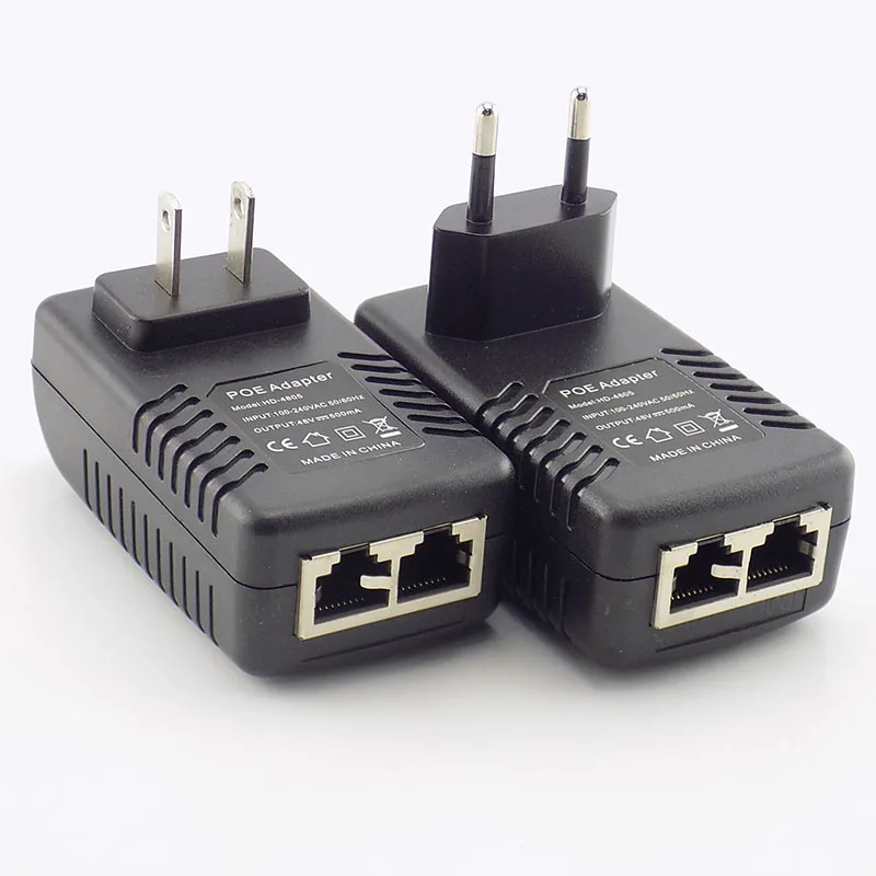 POE инжектор DC 48 В 0.5A 24 Вт 12 В 1A Poe источник питания адаптер-форсунка переключатель для ip-камеры Wifi настенное зарядное устройство US/EU штекер