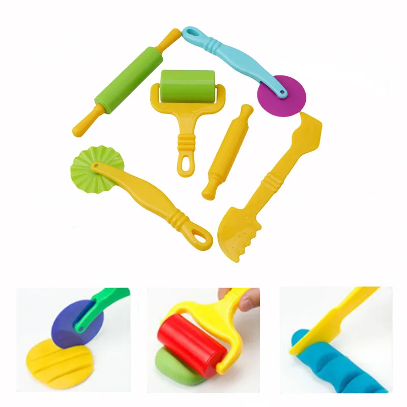 Tools Set Cutters Moulds Toy For Children Kids Gifts Games Plasticine Mold Modeling Clay Kit DIY Slimes Plastic Play Dough Tools