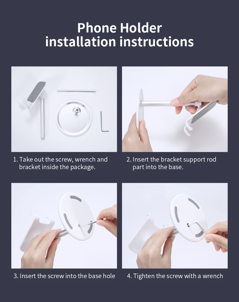 Подставка FLOVEME для телефона и планшета регулируемая настольная подставка из