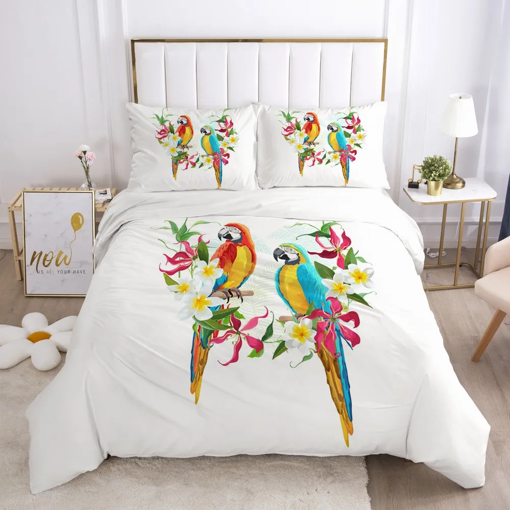 

3D Duvet Covers Simple Custom Design Comforter Case Pillow Cover Bed Linen Bedding Bag Sets Queen King Double Size Bedding Sets