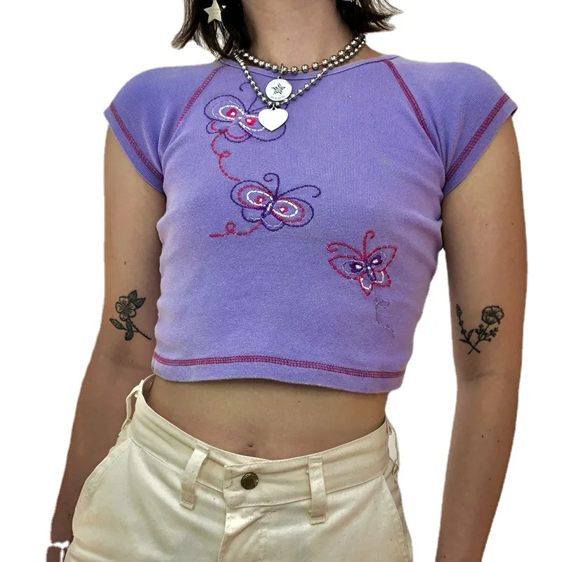 

Женский топ в стиле эмо, готический короткий топ с черной пятницей, яркий Яркий топ с кружевом, 2021