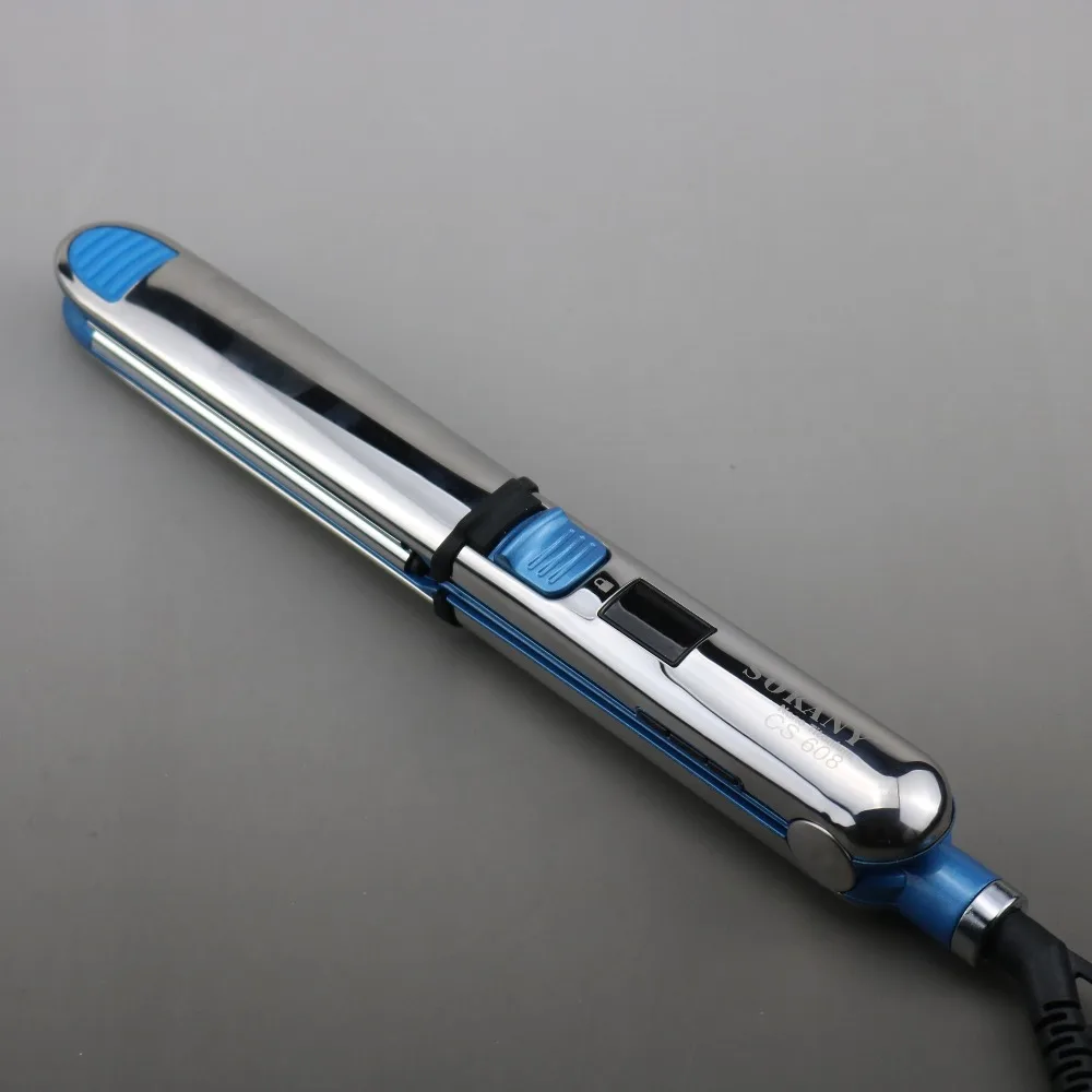 

Up to 750F Pro stainless steel 1/4'' titanium hair straightener professional flat iron fast electric straightening iron salon