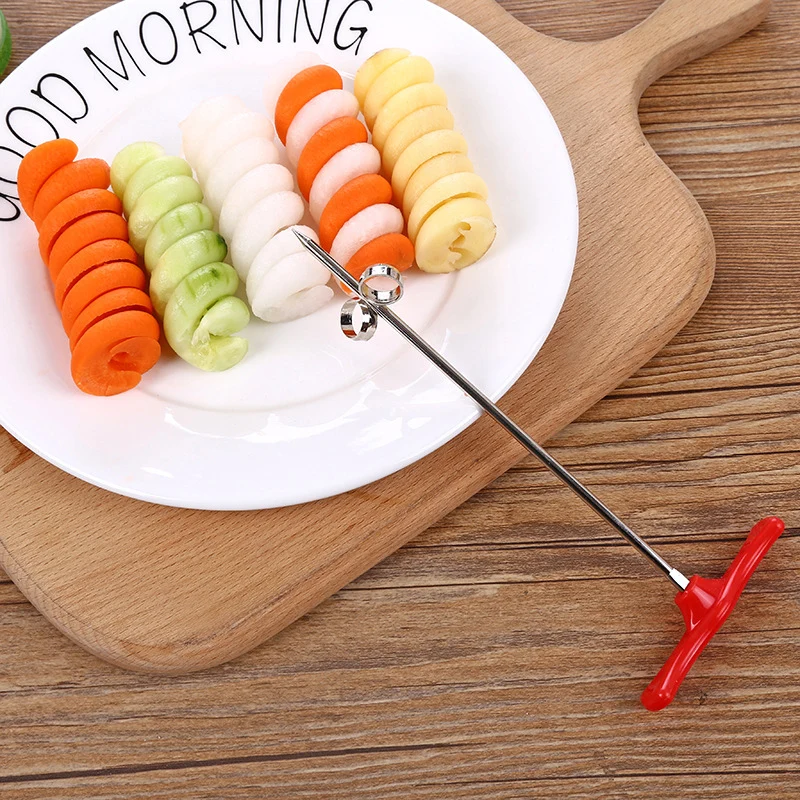 1 шт. спиральный нож для овощей инструмент резьбы измельчитель картофеля моркови