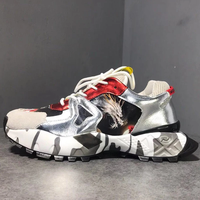 Кроссовки мужские и женские из натуральной кожи дышащая сетчатая Уличная обувь