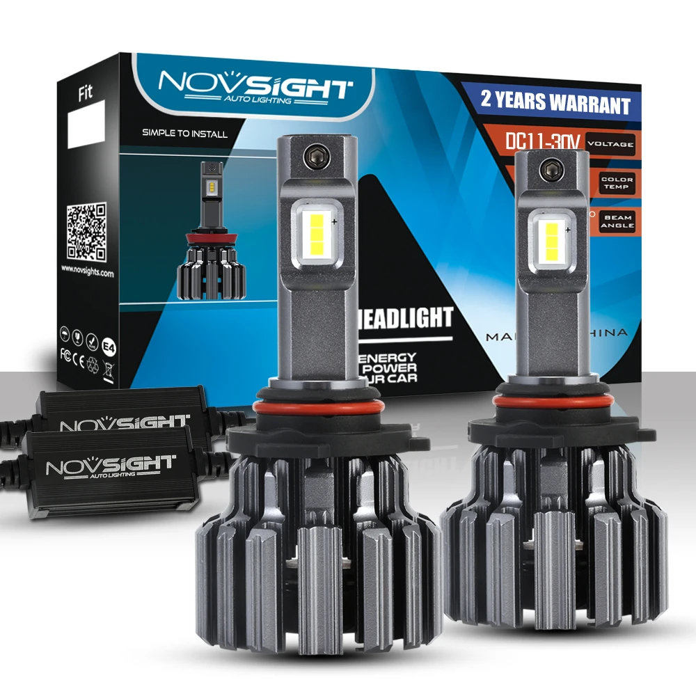 NOVSIGHT H11 H4 H7 светодиодный лед лампы для автомобильных фар 9005 HB3 9006 HB4 H8 авто фары 15000LM