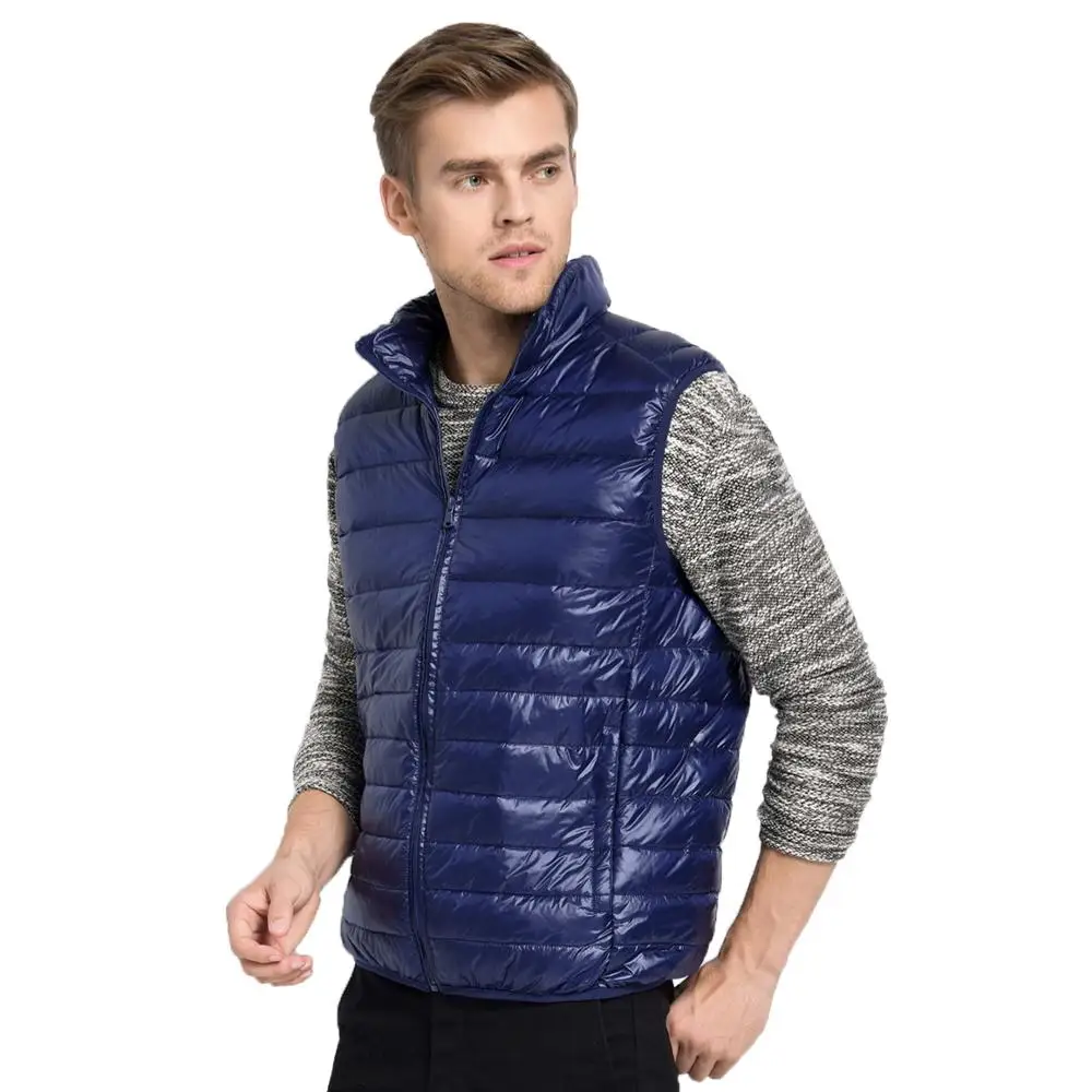 ZOGAA 2020 Men Sleeveless Jacket Winter Ultralight White Duck Down Vest Male Slim Vest Men's clothes Windproof Warm Waistcoat