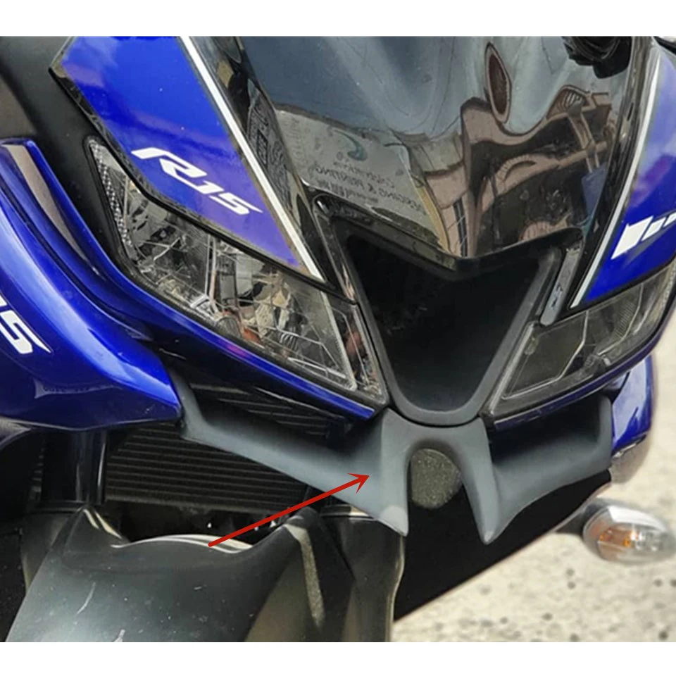 

For Yamaha YZF-R15 V3.0 VV4 2017-2019 Motorcycle Front Fairing Aerodynamic Winglets Wing Tip Plastic Cover With LOGO Protective