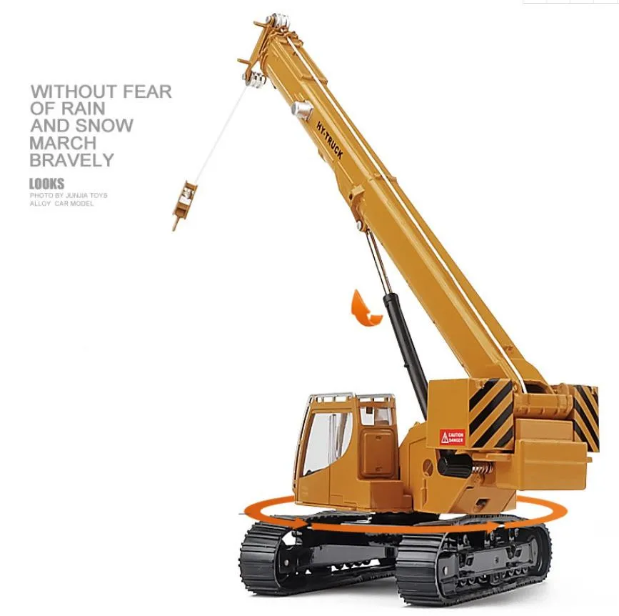 Инженерная модель из сплава гусеничного крана 1:50 игрушечный кран коллекционный