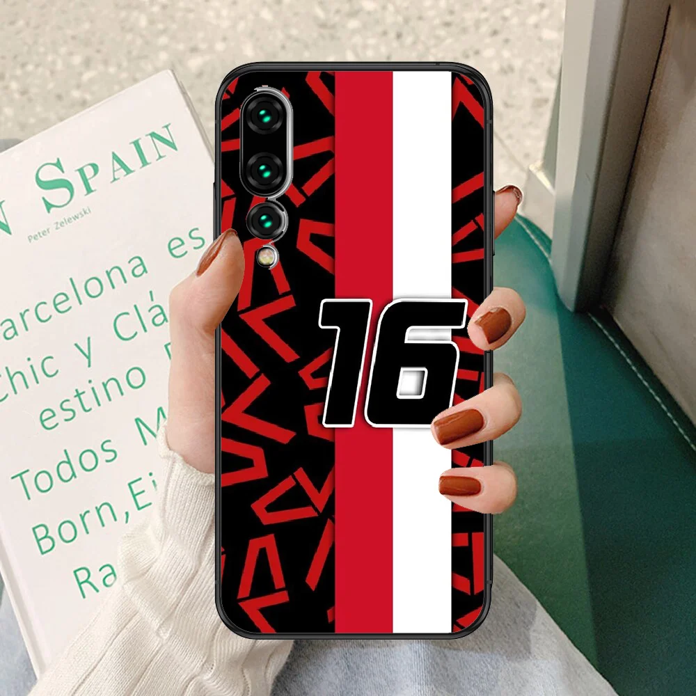 

Charles Leclerc F1 16 Phone case For Huawei P Mate P10 P20 P30 P40 10 20 Smart Z Pro Lite 2019 black art coque 3D back painting