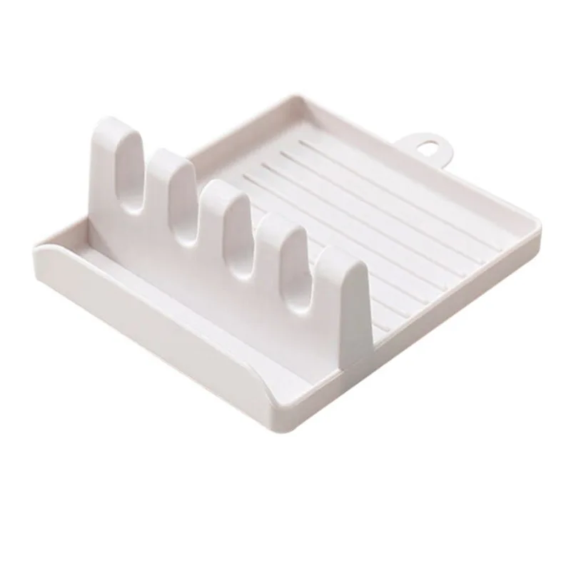 

1Pcs Spoon Holders Fork Spatula Rack Shelf Organizer Plastic Spoon Rest Chopsticks Holder Kitchen Utensil