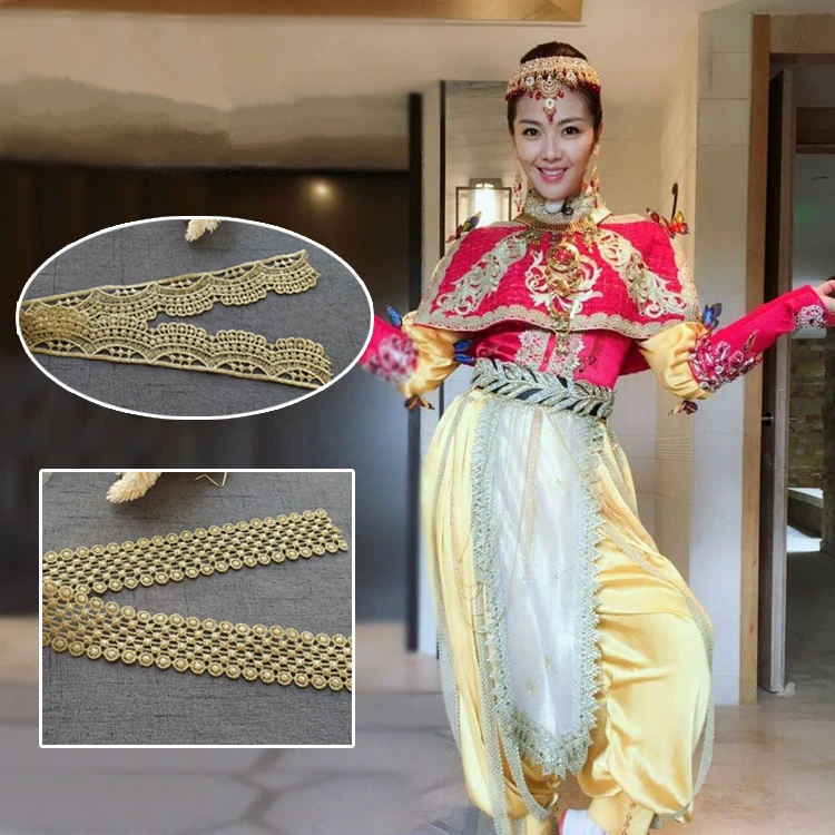 Новые декоративные небольшие аксессуары ручной работы кружевные золотые