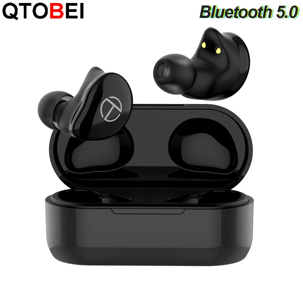 T200 TWS 1BA 1DD Гибридный Драйвер Bluetooth V5.0 гарнитура спортивные беспроводные наушники