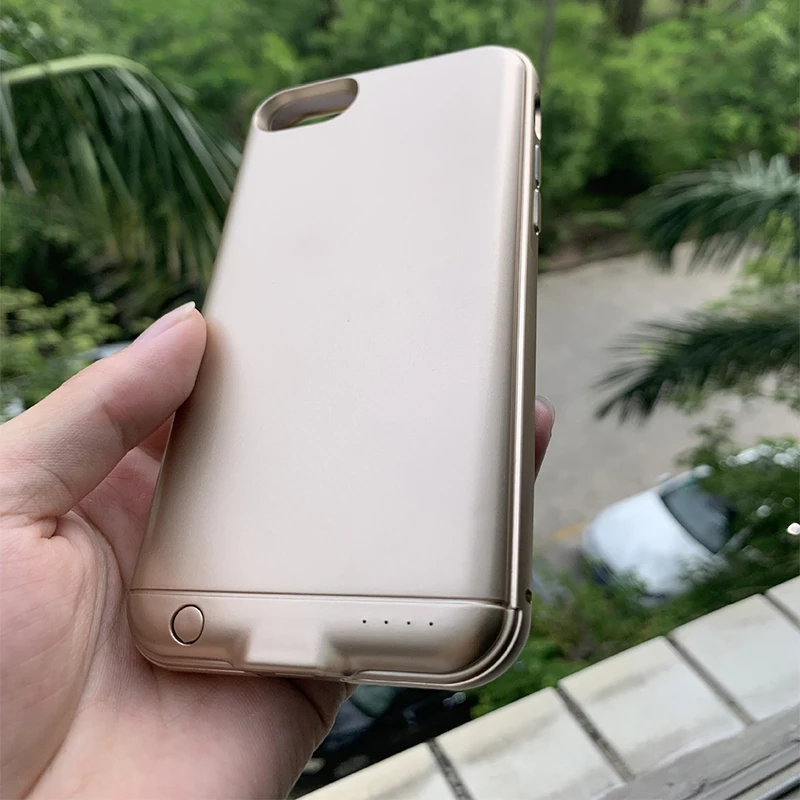 4000 мАч для Apple iPhone 6 Plus 6S 7 8 чехол с зарядным устройством 5 дюйма запасной умный