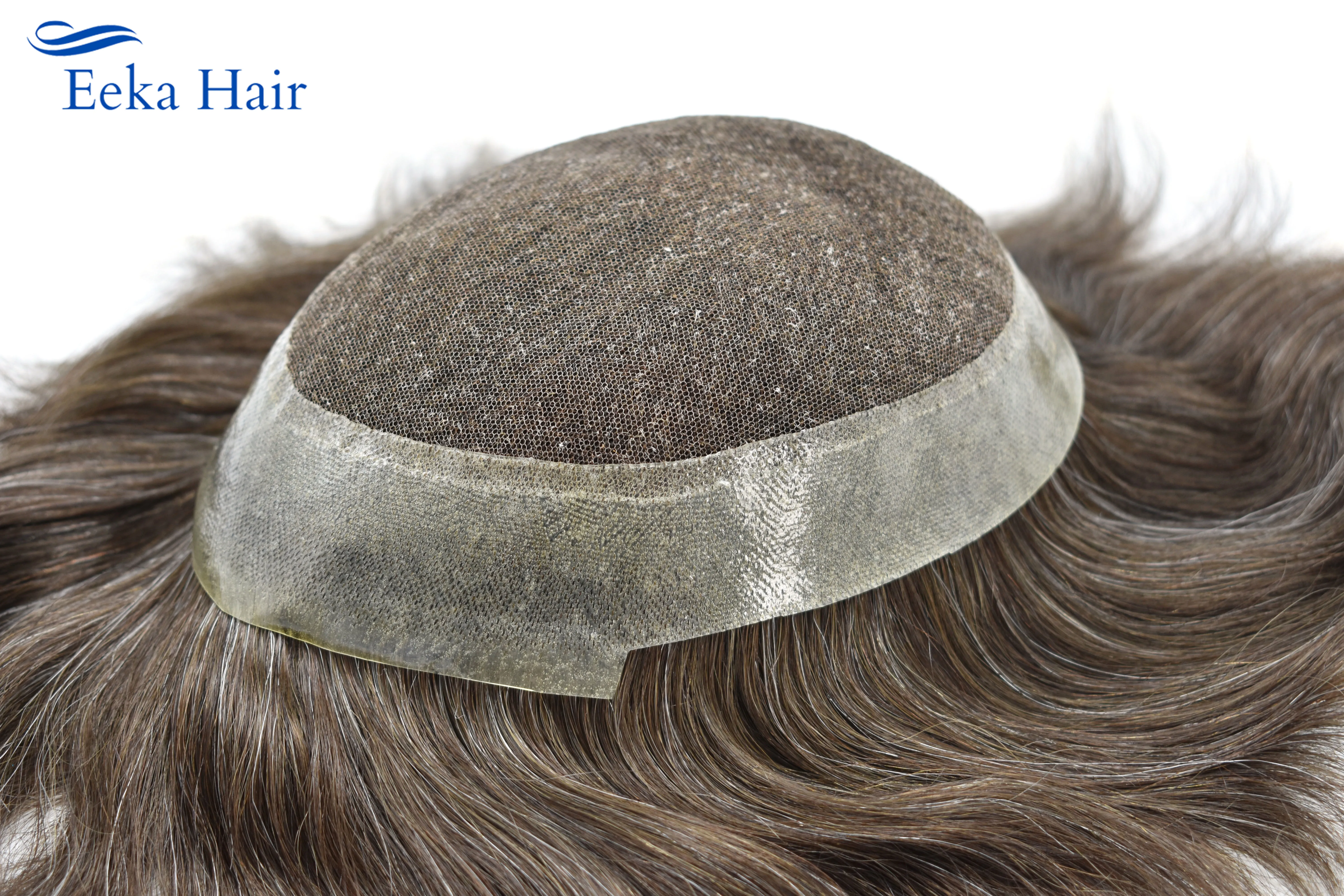 Парик мужской Toupee во французском стиле неповрежденные натуральные волосы