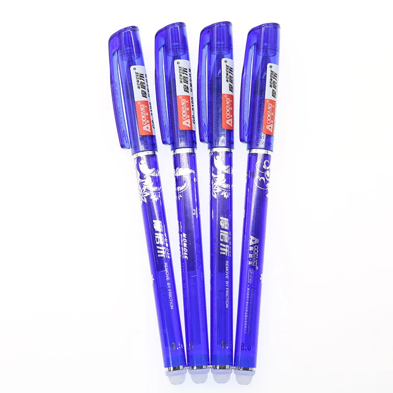 3 шт. детская Студенческая канцелярия стираемая гелевая ручка синие чернила 0 5 мм