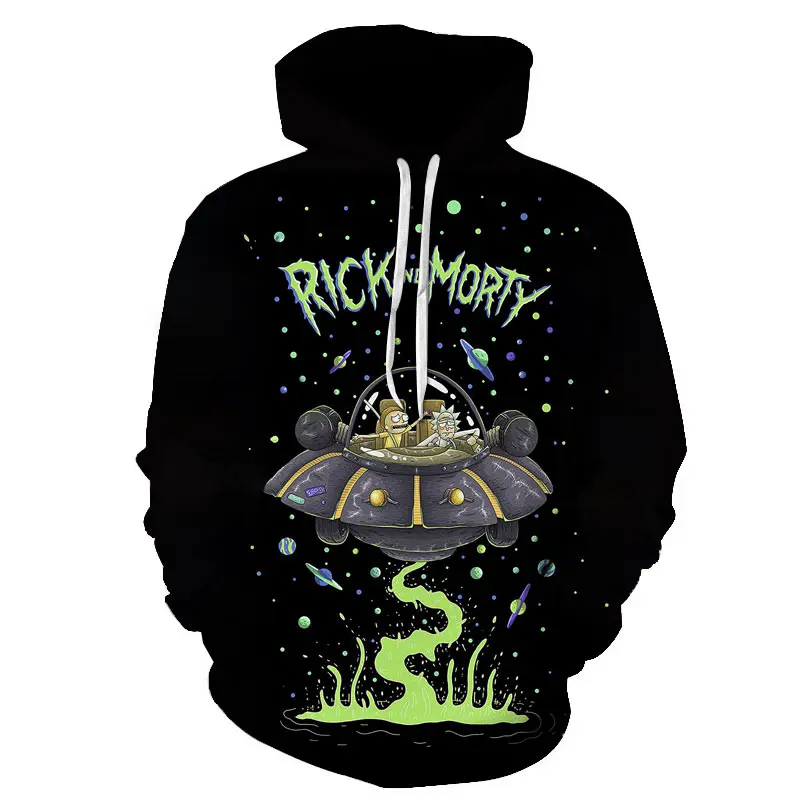 

Oversized loose warm Modi clothing 2021 hot sale autumn and winter fashion men's hoodie 3D printing Rick theme pattern