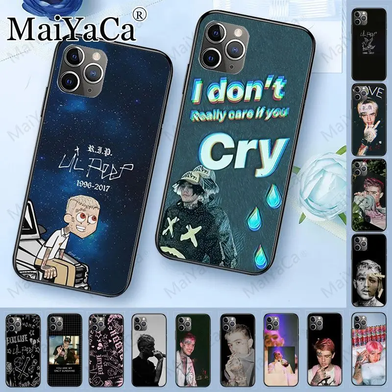 Чехол для iphone 11 Lil Peep мягкий силиконовый чехол телефона 11Pro 5s 6s 12pro 8plus x xs xr xsmax coque