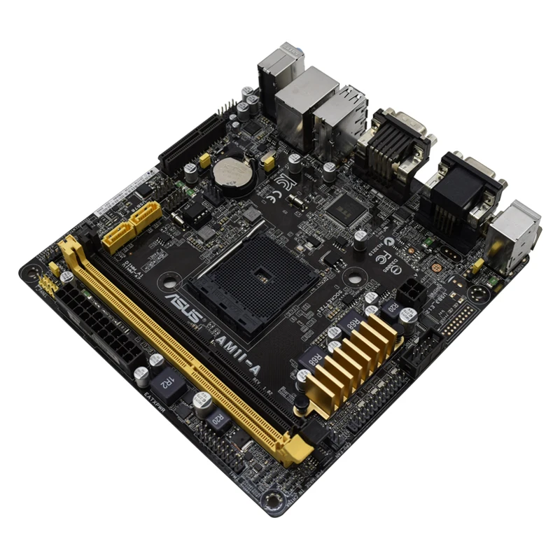 Для ASUS AM1I A Mini ITX 1600 /17*17/ AMD AM1/поддерживает NAS с портом COM оригинальная б/у