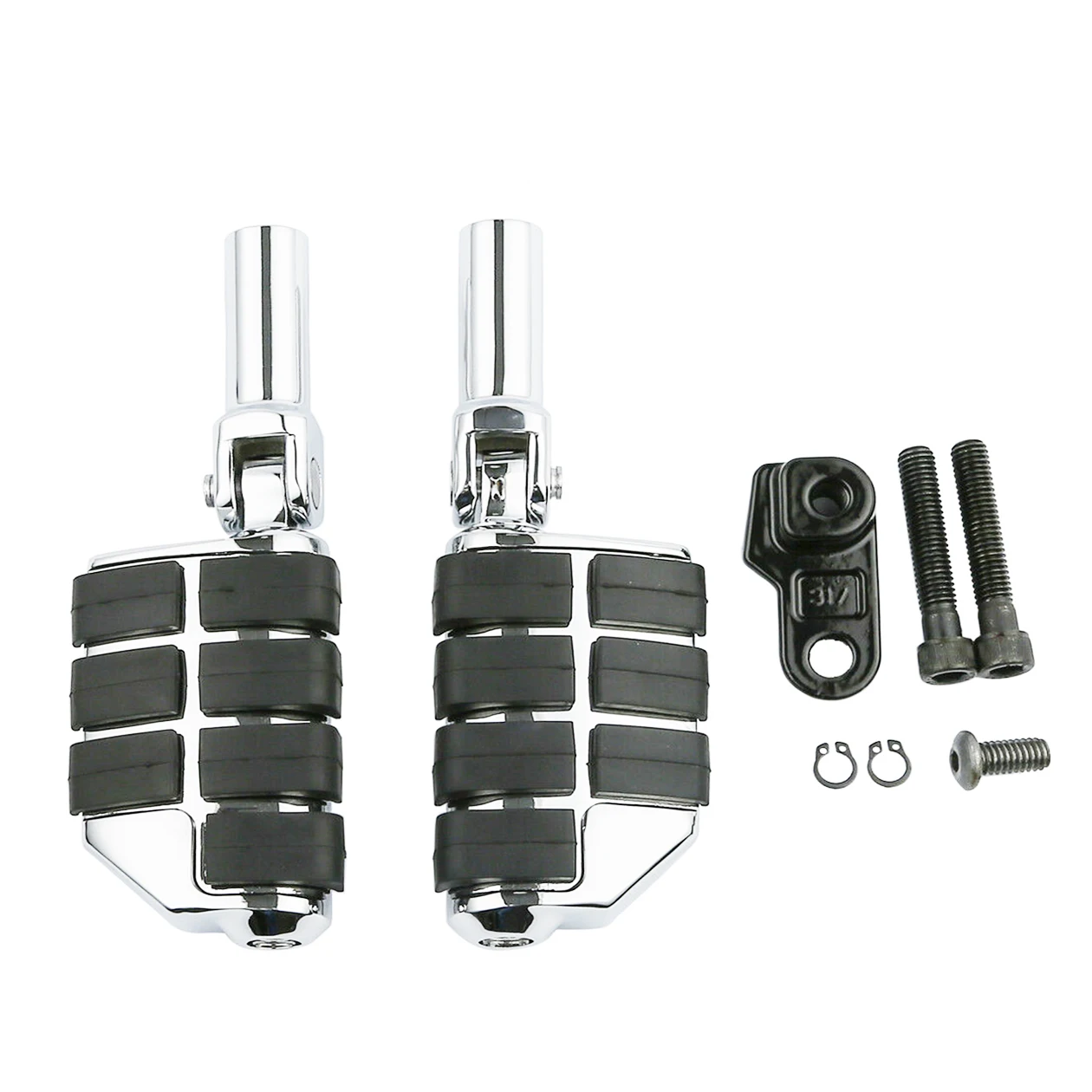 Хромированные задние колышки для пассажирских ног подходят Harley Softail Slim 2012-2017 |