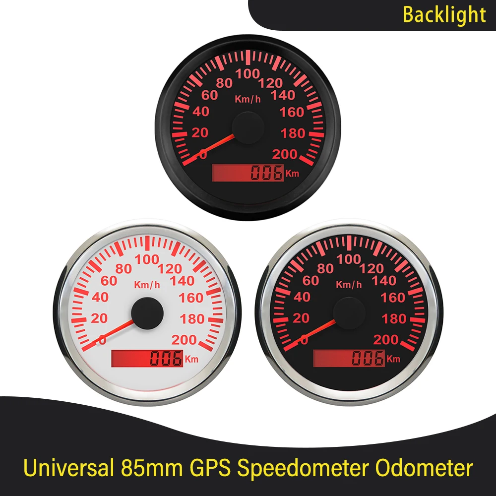 Универсальный одометр с GPS 85 мм 120 км/ч 200 12 В/24 В | Автомобили и мотоциклы
