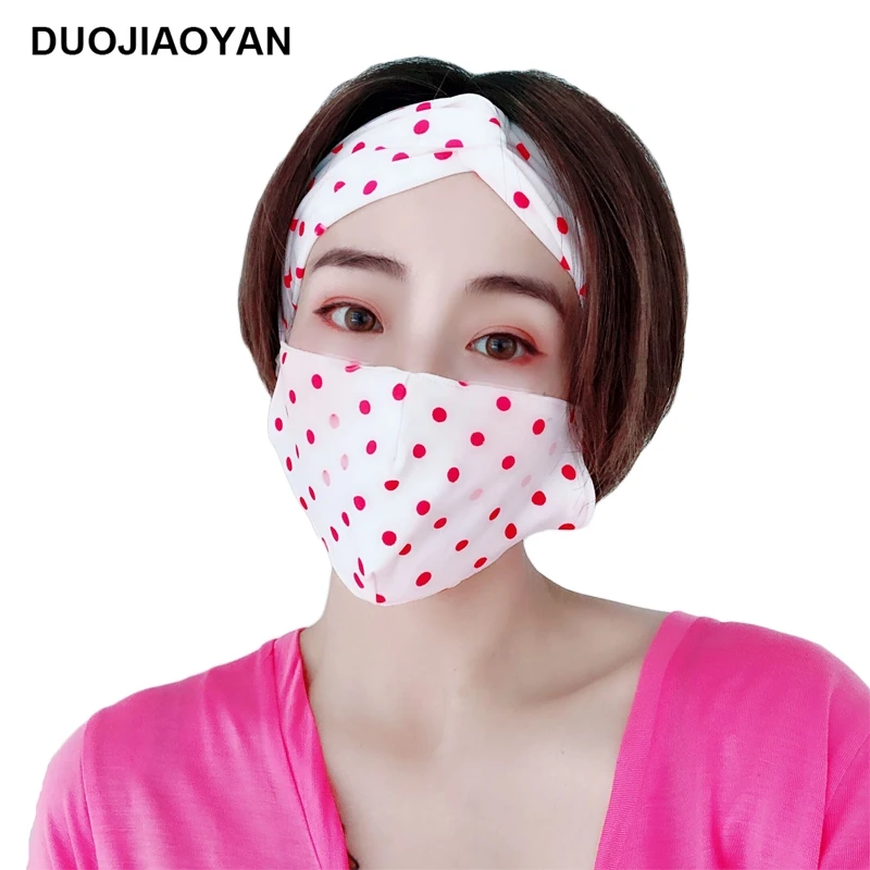 DUOJIAOYAN 2 шт. новый женский набор для йоги фитнеса эластичная резинка волос маска