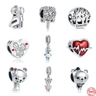 Шарм-подвеска женский из серебра 925 пробы, на День святого Валентина