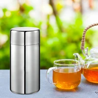 400550ml stainless steel sealed tea caddy coffee bean box home outdoor moisture proof thick metal tea snack storage box