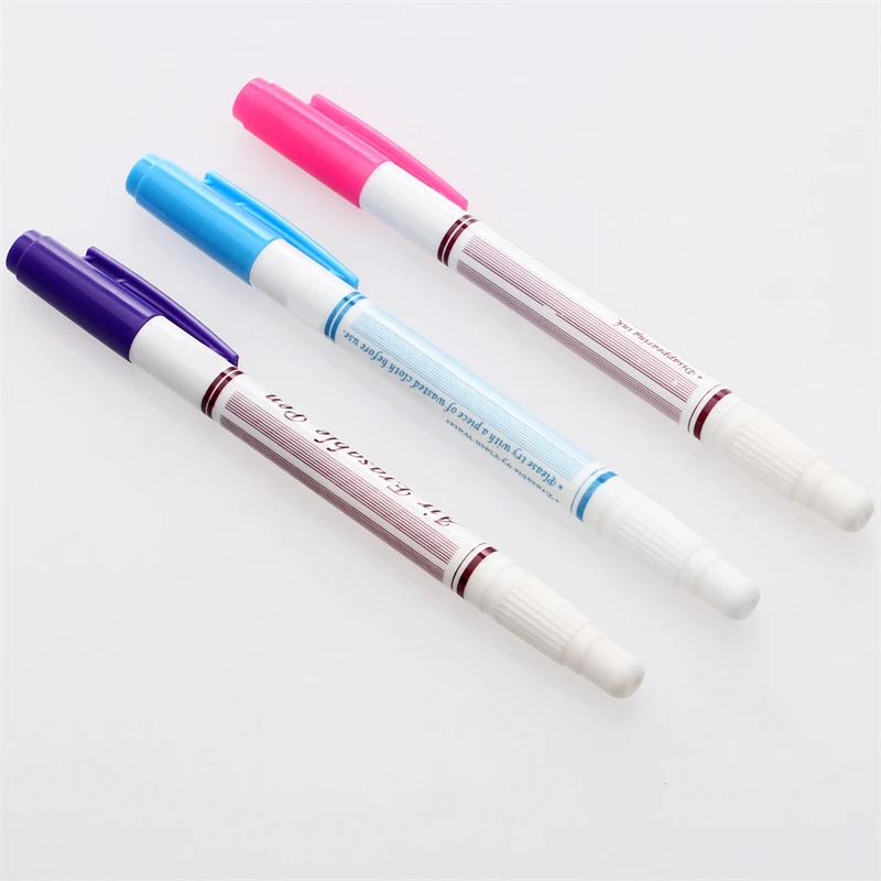 

5Pcs Double Head Erasable Marking Pen Water Soluble Washable Marker Tool for Cross-Stitch Sewing Quilting Embroidery Dressmaking