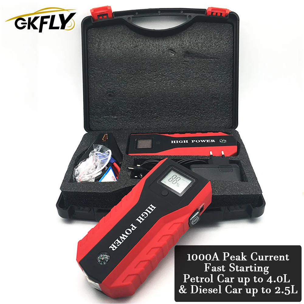 

Portable Car Battery Jump Starter 12V Multifunction Starting Device Car Booster Jump Starter For Car Battery Buster