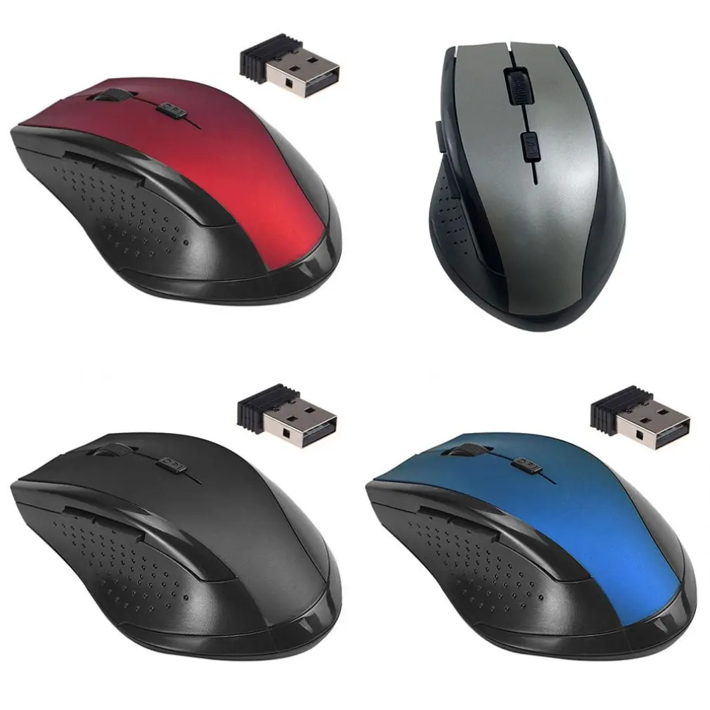 

2.4GHz Adjustable 6 Buttons Optical Wireless Mouse Mice + USB receiver for Laptop Desktop Pro Game Notebook PC