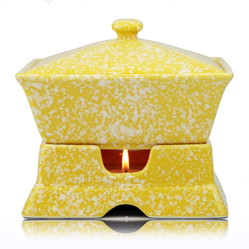 Китайская посуда для отеля керамическая нагревательная плита суповая миска