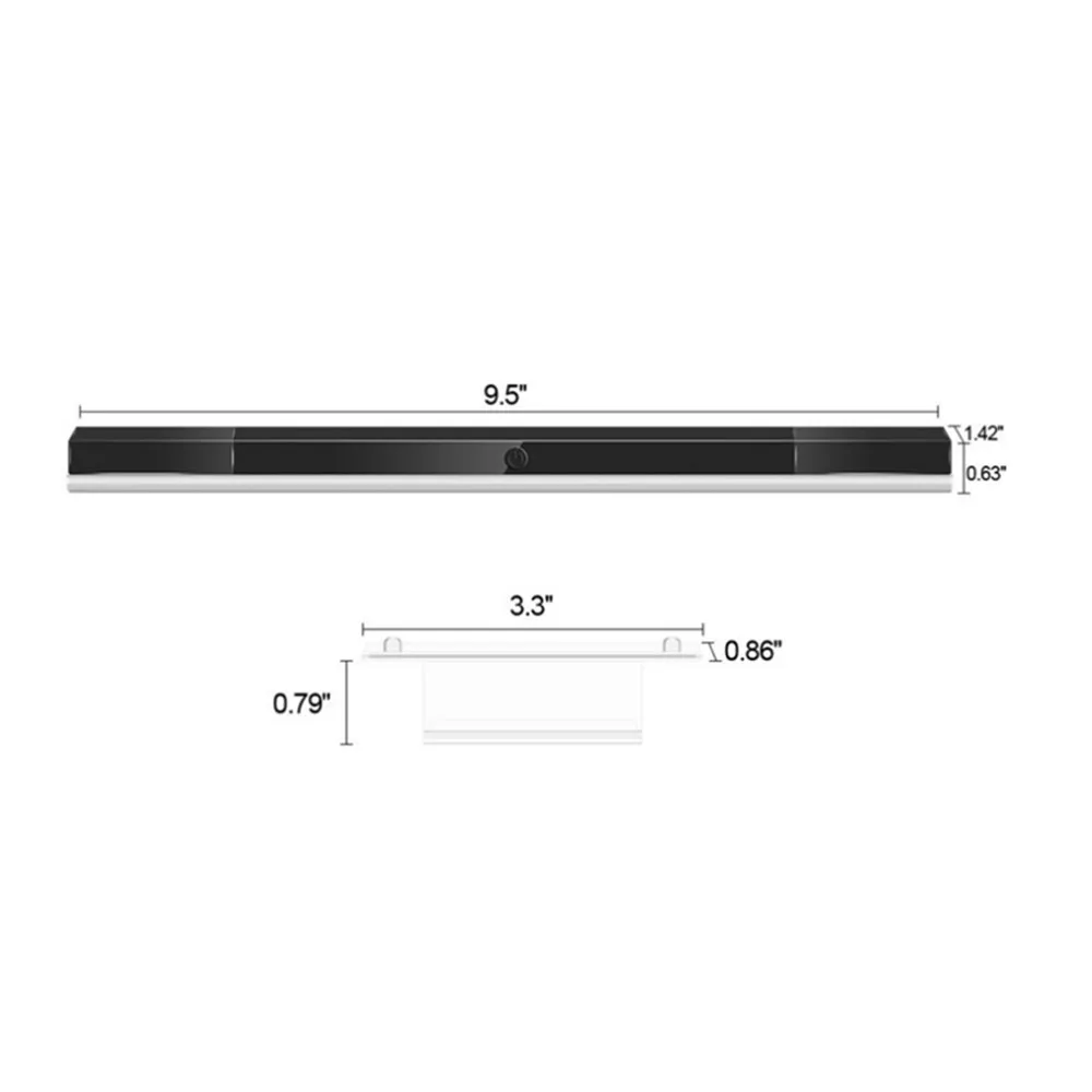 

500pcs Wireless Infrared Sensor Bar Extend Play Range Receiver For Wii