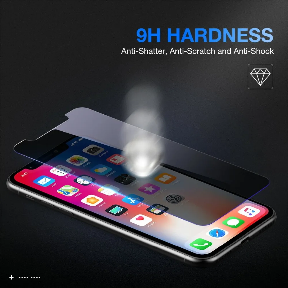 9H полное надежное закаленное стекло для iPhone X XS MAX XR 6 6S 7 8 Plus 11 Pro Max защита от экрана высокой четкости