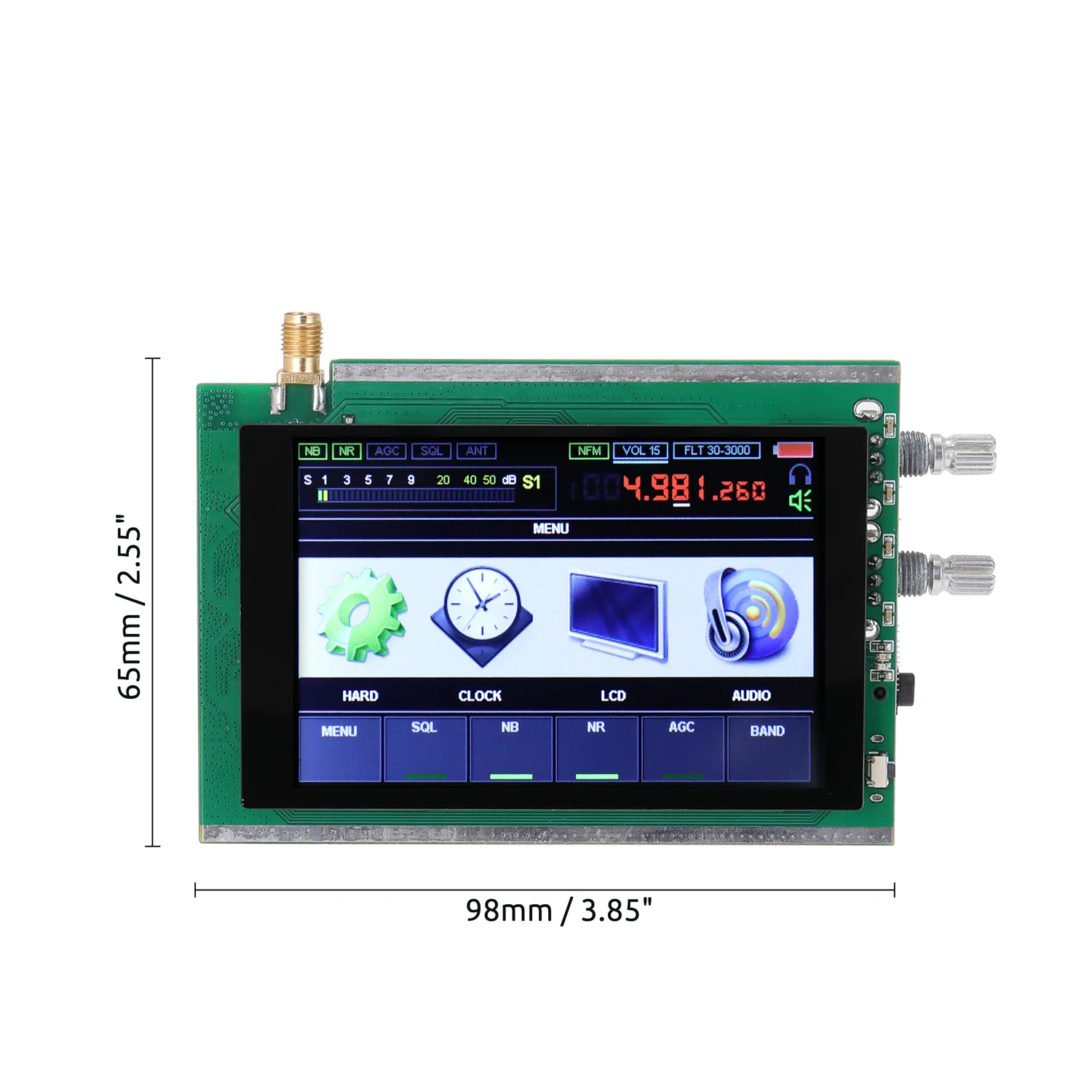 Радиоприемник Malahit DSP 200 МГц 50 кгц 240 сенсорный экран 3 5 дюйма SDR чип STM32H742