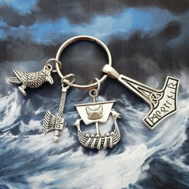 

Viking Keyring Viking Keychain Vikings Gift Gift for Him Nerd Gift
