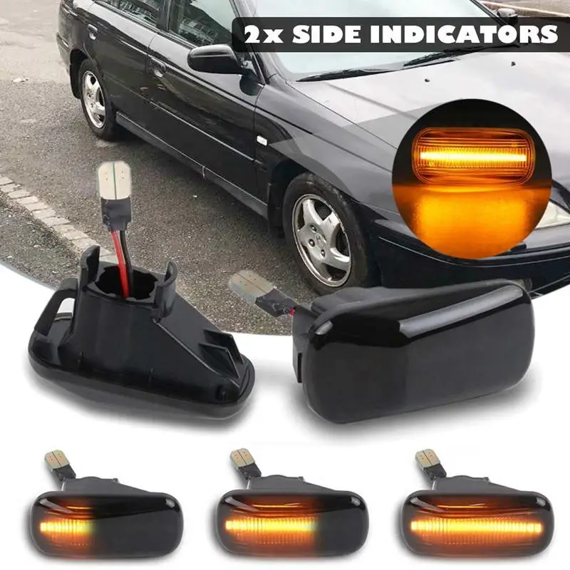 

Smoked Dynamic Led Side Marker Turn Signal Light Lamp For Honda Civic 2001-2009