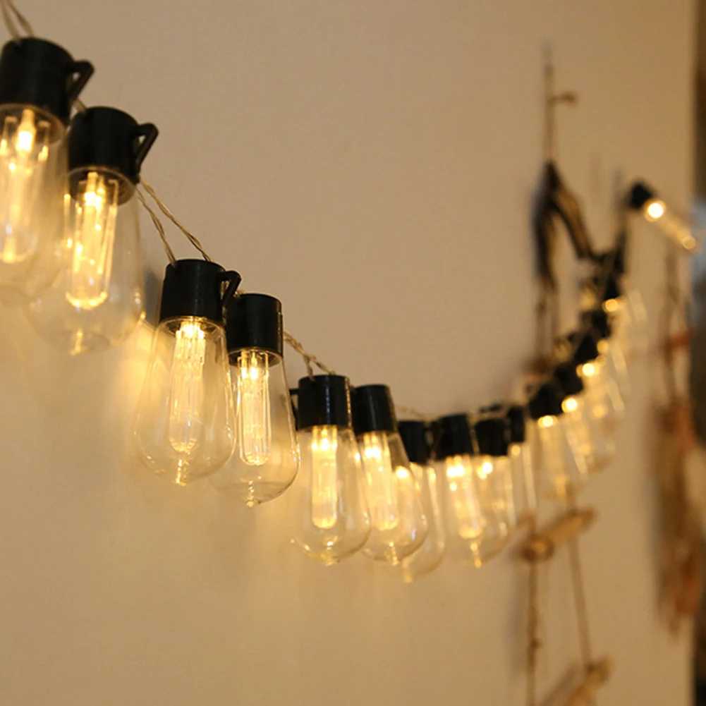 

LED Solar String Lights Outdoor Decoration Light Bulb Waterproof Patio Lamp Holiday Garland garden decoration outdoor lighting