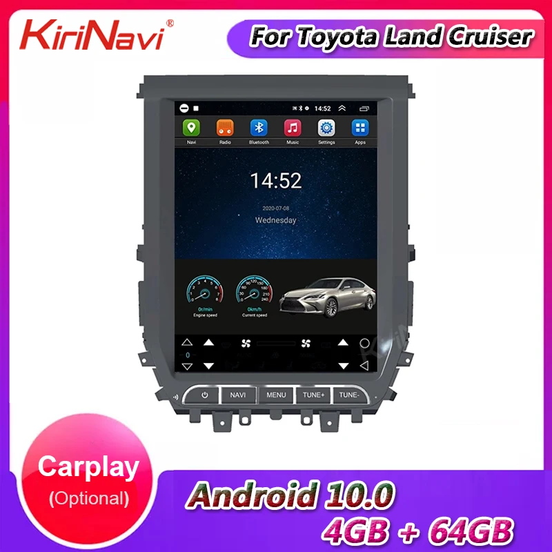 Автомагнитола KiriNavi 12 1 дюйма Android 10 0 автомобильное радио головное устройство для