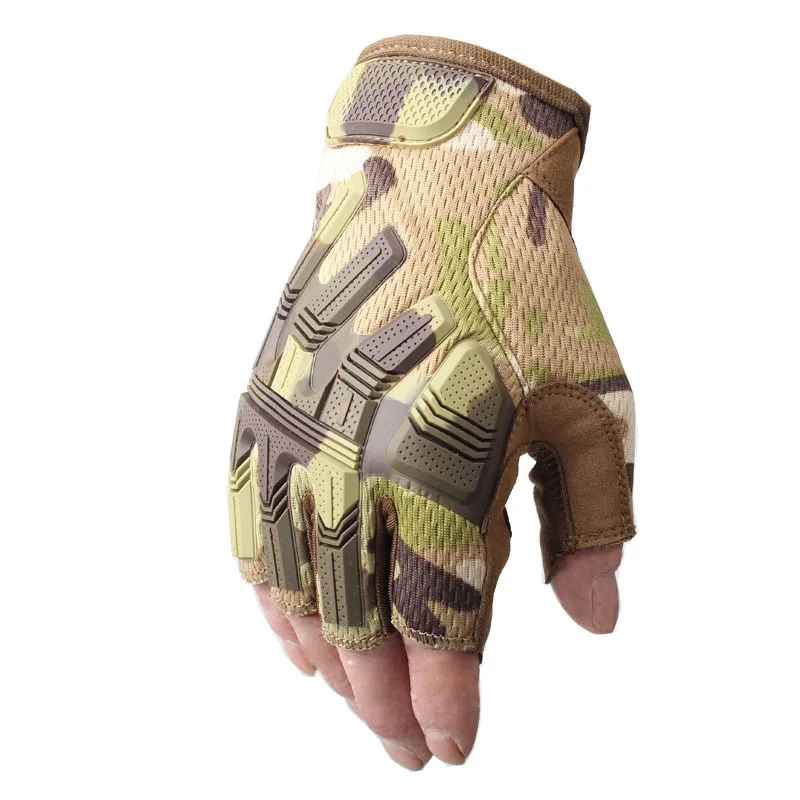 Army Military Tactical Fingerless Gloves Shooting Hiking Hunting Climbing Cycling Paintball Airsoft Half Finger Combat Gloves