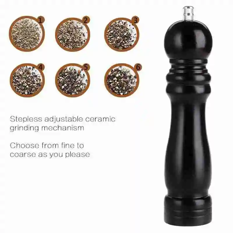 

Wood Pepper Spice Mill Grinder Hand Movement Manual Pepper Mills Kitchen Tools