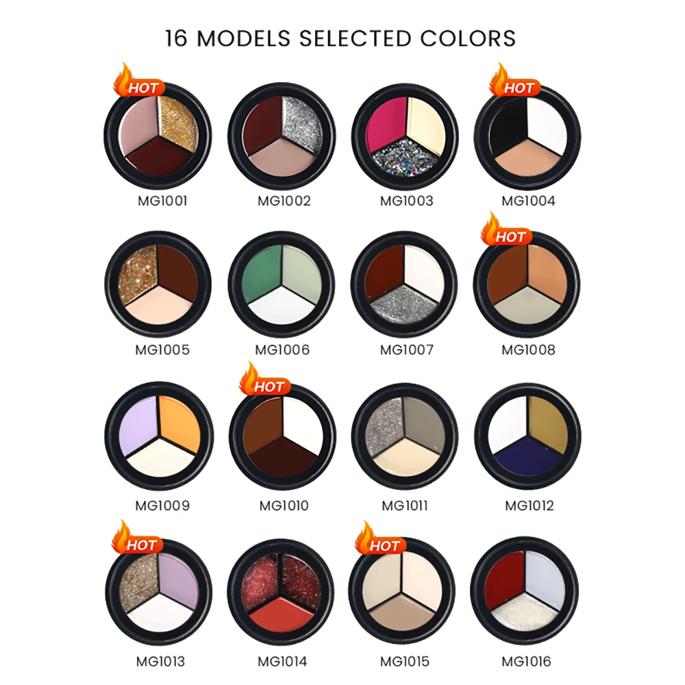 3 цвета в 1 коробке Гель-лак для ногтей твердый цветной УФ-гель с кисточкой