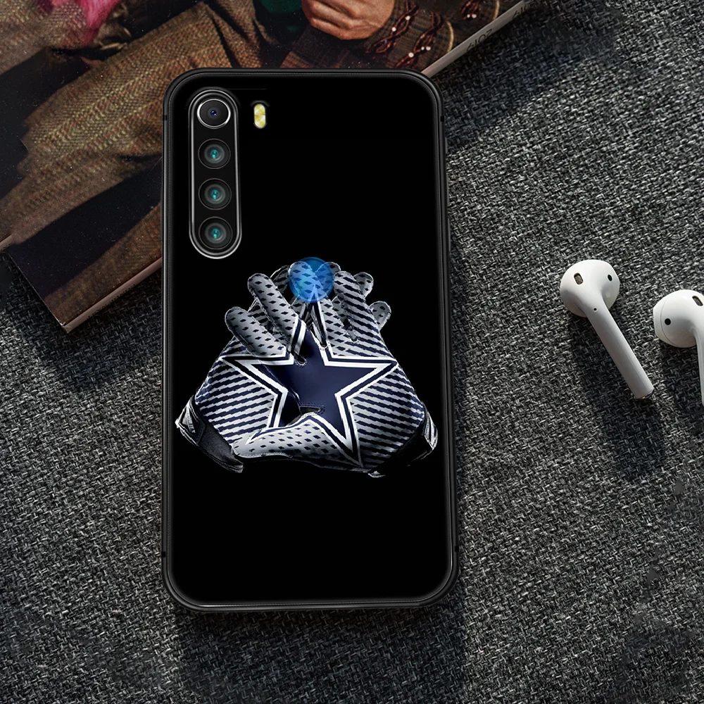 

dallas Rugby team cowboys logo Phone Case Cover Hull For XIAOMI Redmi 7 7a 8 8a 9 10X NOTE 6 7 7s 8 8t 9 9s Pro Max black Cover