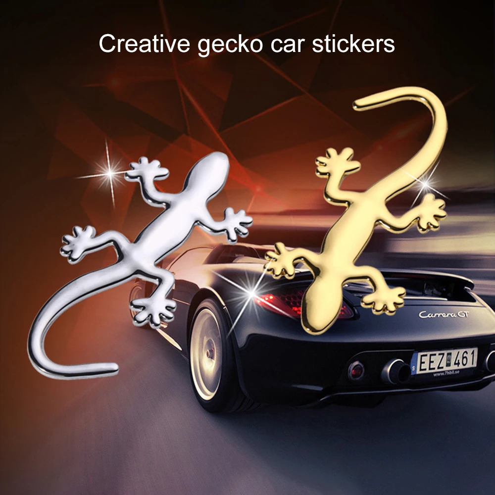 Авто мотоцикл логотип геккон ящерица 3D металлическая эмблема значок для