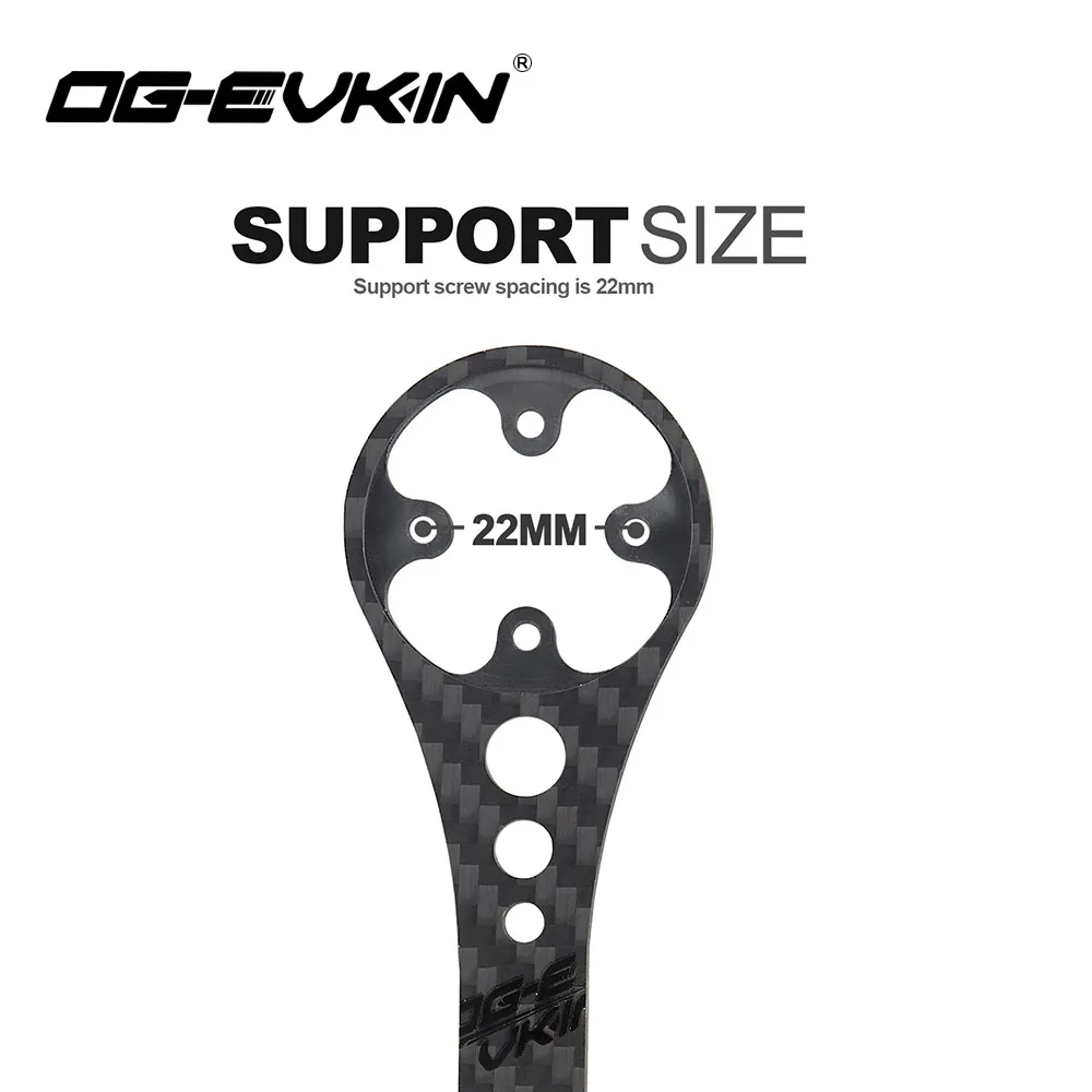 og evkin cm 001 carbon computer mount 3k for garmibrytonwahoo roadmtb bike handlebar mount holder support bicycle accessories free global shipping