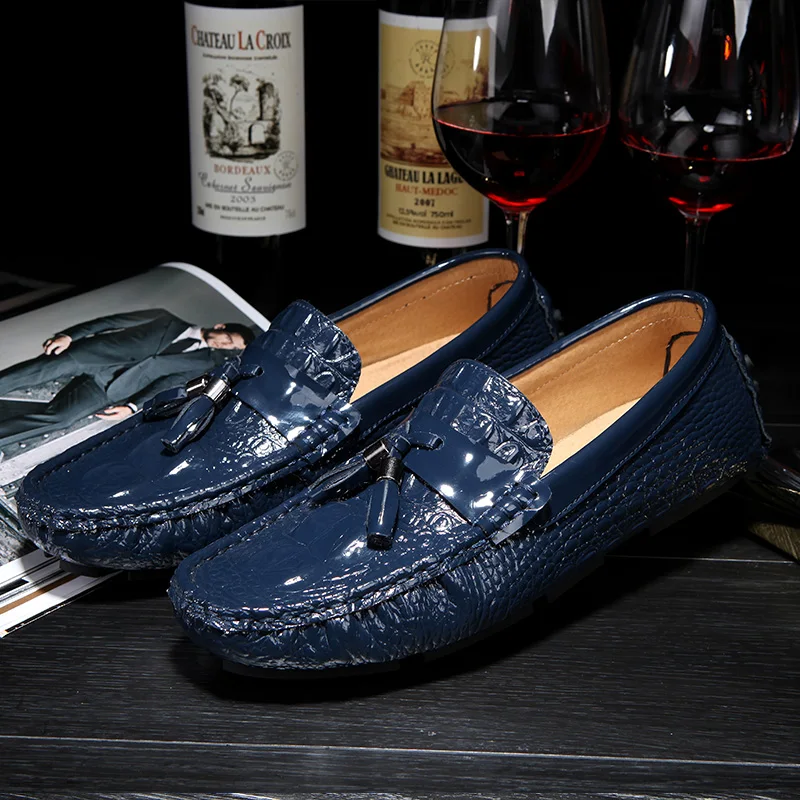 Туфли мужские из натуральной кожи повседневная обувь для вождения классические