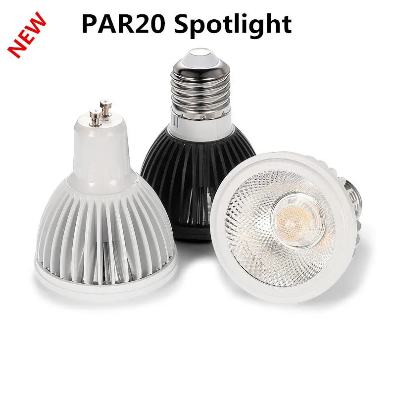 

10PCS New LED COB PAR20 Bulb 220V 110V dimmable E27 15W bulb LED P20 Spotlights Lamps Pure White/Warm White/Cold White Spotlight