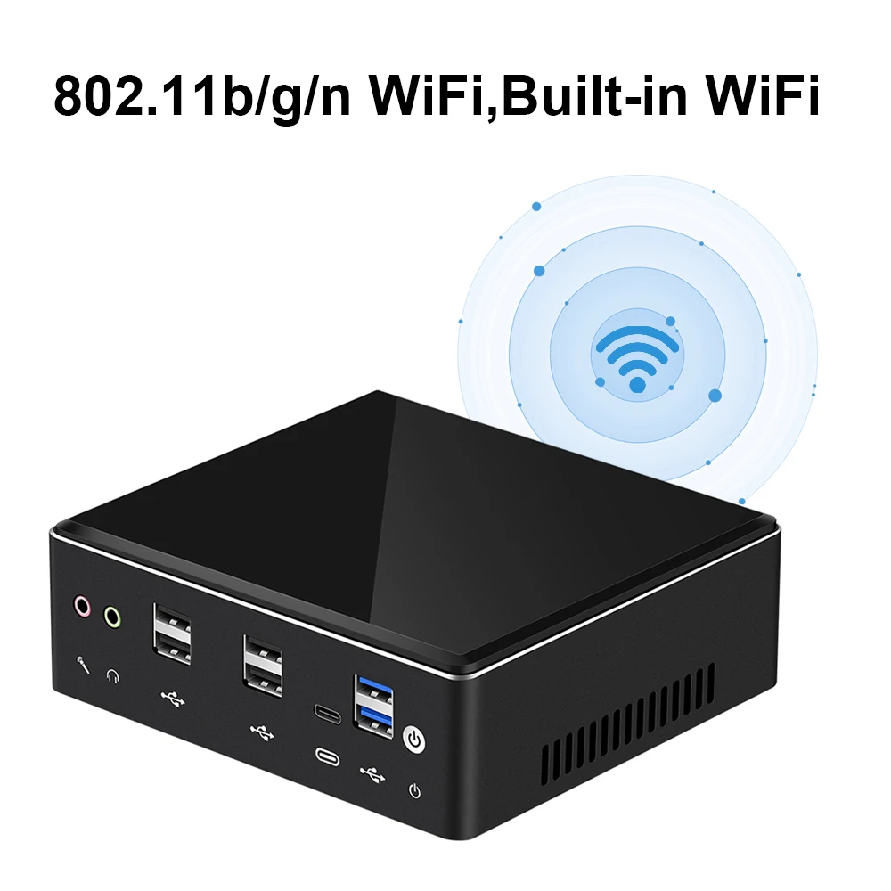 Мини ПК Intel Core i5 8250U i7 7500U компьютер Windows10 2* DDR4 M.2 SSD 8* USB HDMI DP type-C 2* LAN WiFi 4K HTPC микро Настольный NUC